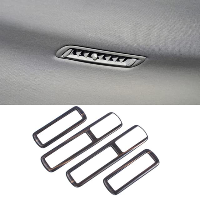 Interior AUTO - Car Interior Peach Wood Decoration For Toyotas Highlander 2020 2021 2022 Instrument Console Gear Water Cup Cover Air Vent Trims (Top Air Vent)