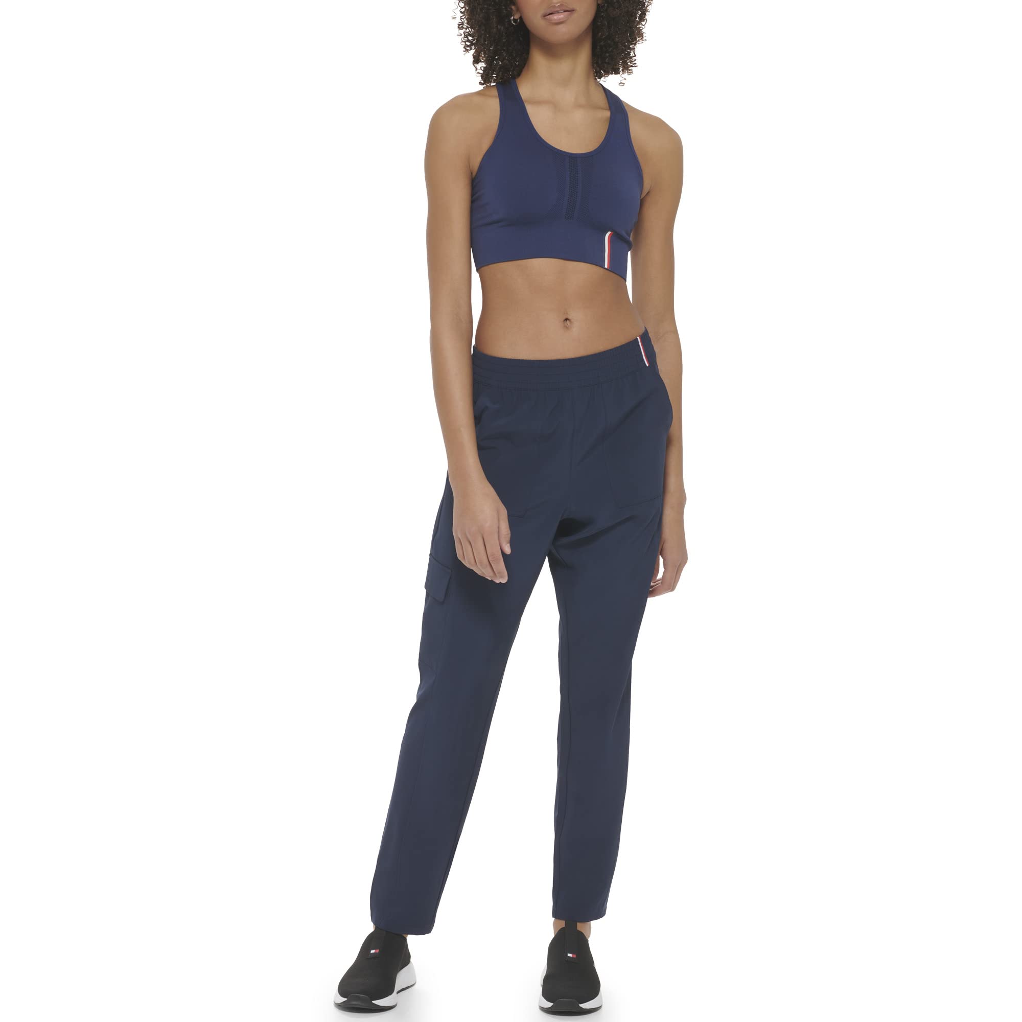 Tommy Hilfiger Womens Elastic Waistband Breathable Cargo Pant