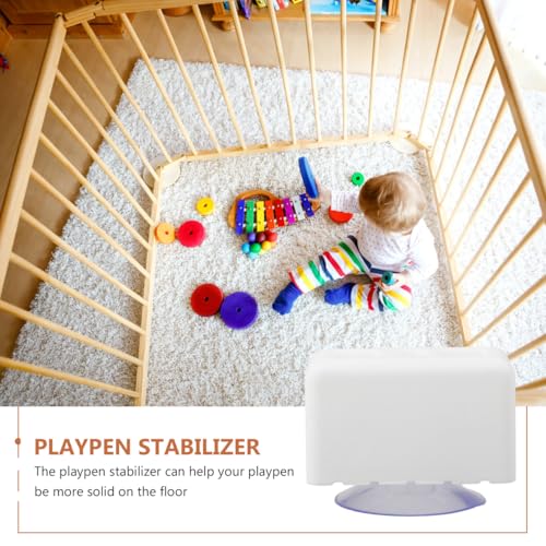 Image of Totority Playpen Non-Slip Suction Cup Connector Fixing Base for Play Area Easy to Clean Strong Suction for Stability Lightweight and Portable Design