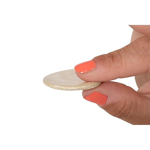 Miniatura 3 de READY 2 LEARN Letras de coco - Mayúsculas - Juego de 52 - Contadores naturales hechos a mano para niños - Uso para manualidades y actividades de