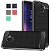 Galaxy A6 2018 Case, Dretal Carbon Fiber Shock Resistant Brushed Texture Soft TPU Phone case Anti-Fingerprint Flexible Full-Body Protective Cover for Samsung Galaxy A6 (2018) (Black)