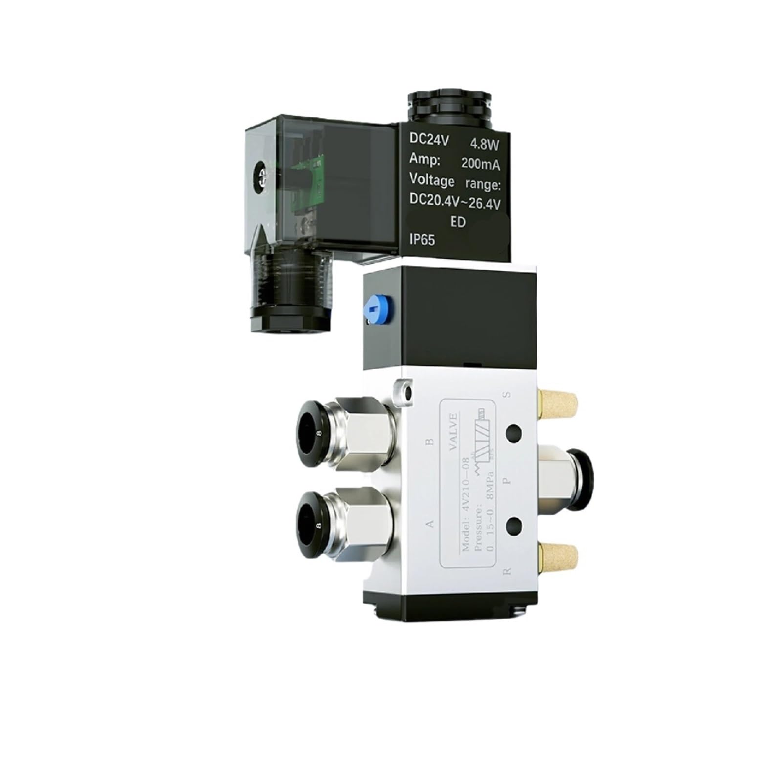 Distributeur pneumatique 4V210-08 5/2 voies DC24V pour stopper les pertes de pression