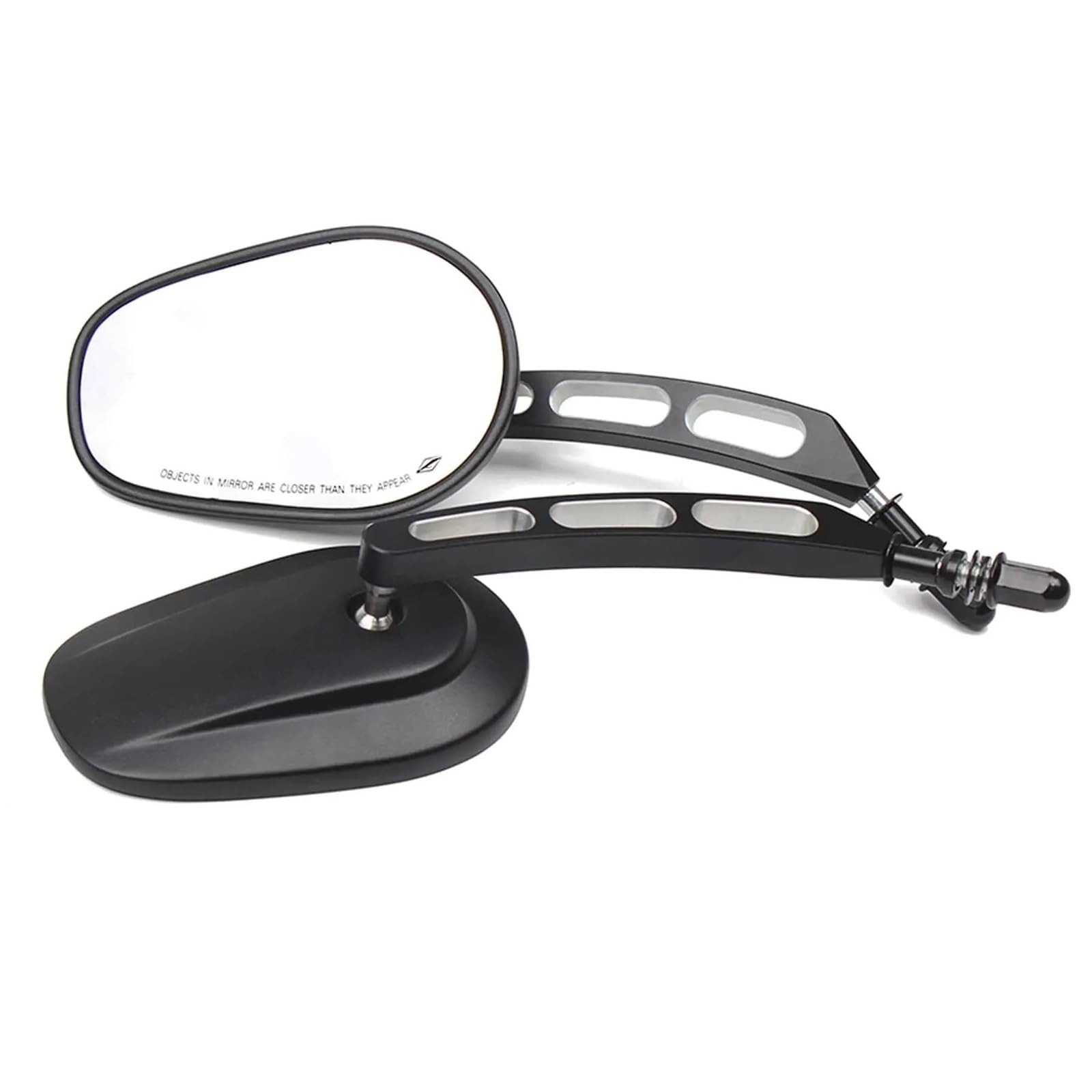 Espejos retrovisores de 8 mm de motocicleta para Harley Softail y Touring