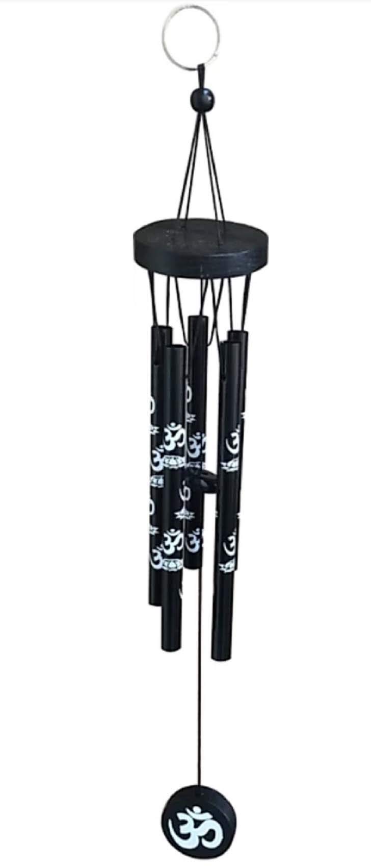 Wind Chime Hanging Feng Shui Metal OM Wind Chime for Home, Balcony, Garden and Gallery Bedroom with Good Sound Quality The Positive Energy Good Luck Height - 16 Inch, Multicolor-image-25