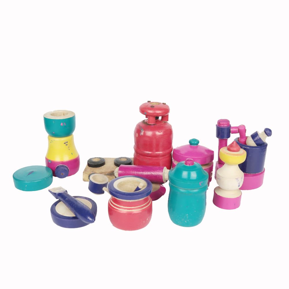 Choppu Jaman, Eco-Friendly Wooden Handmade, Traditional & Modern Miniature Cooking/Kitchen Toys -17 Pieces - Multicolor- Pretend & Play Toy (B0D9WG5KWR) Amazon Price History, Amazon Price Tracker