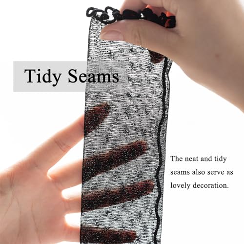 1Pack Women's Sheer Socks，Ruffle Sock,Glitter Slouch Sock,Frilly Metallic Sparkle Soft Tulle Socks Girls Gifts2