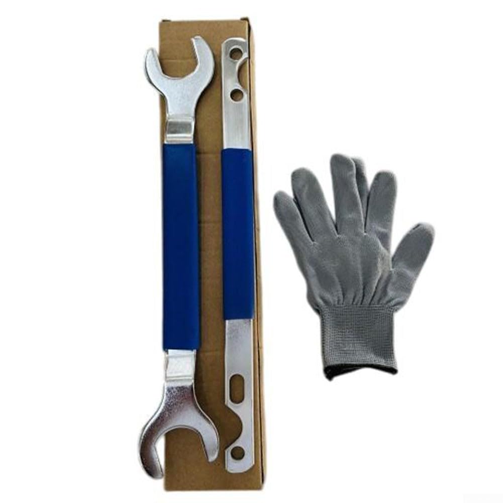 Kit de herramientas de extracción de embrague de ventilador incluye llaves de 32 mm y 36 mm con barra de sujeción de polea para vehículos BMW