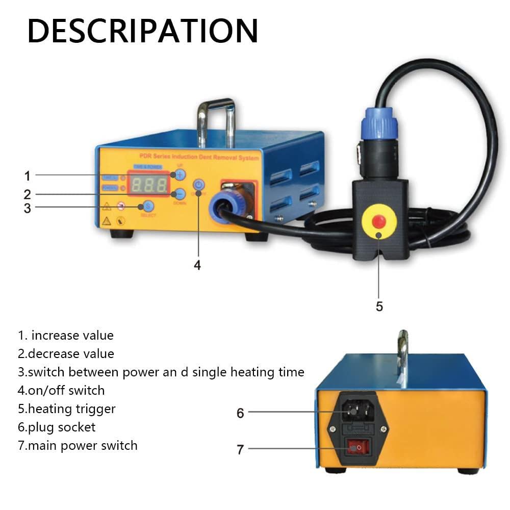 Generico Kit per la Riparazione di ammaccature sulla carrozzeria, Kit estrattore di ammaccature, Kit per la rimozione della grandine, Strumento di Riparazione, Strumento di Secondo restauro, Strument