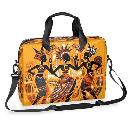 Bolsa para laptop con motivos africanos y correa ajustable