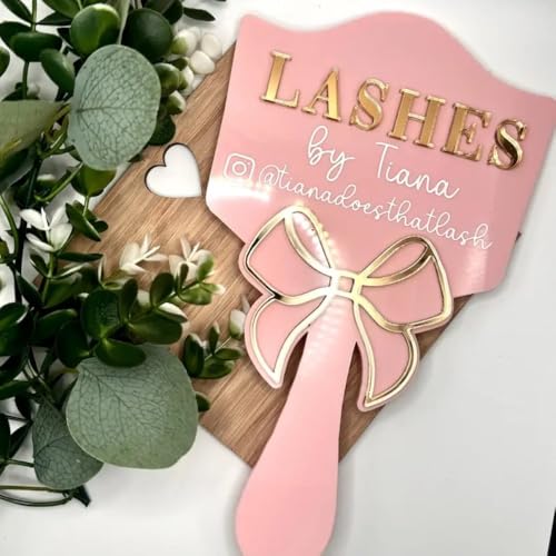 Miroir de cils à main blanc pour extensions esthétiques - 3