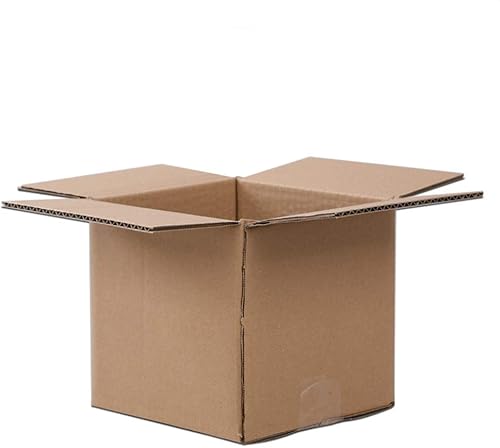 Miniatura 5 de Cajas de envío, paquete de 100 cajas de cartón corrugado, cajas de papel de cartón para envío, literatura, caja de envío, cartón corrugado (6 x 6 x
