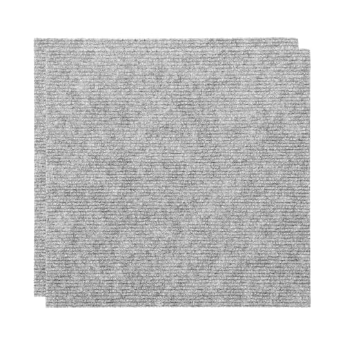 Dalles de moquette autocollantes 30,5 cm tapis de table gris