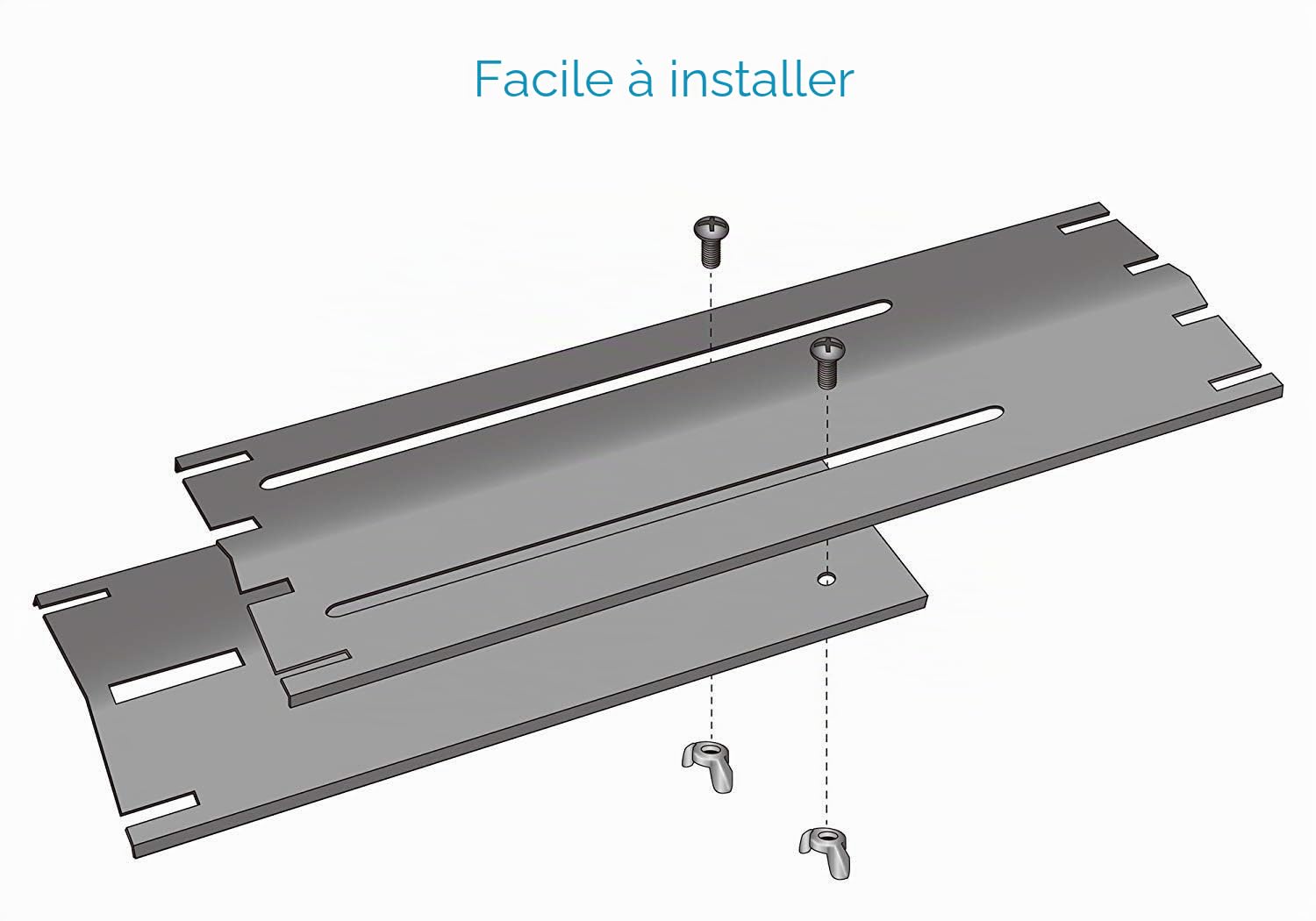GFTIME 30 à 53cm Plaque de diffuseur Réglable Pièces de Rechange pour Landmann, Taino, Brinkmann, Charbroil, Uniflame, ProfiCook, Outback, Campingaz, Universelle Diffuseur Chaleur, Paquet 4