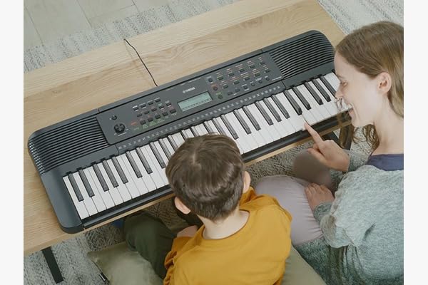 Image of Yamaha PSR-I300 Portable Digital Keyboard 61 Keys with Blueberry KB-50 Carry Bag, R-12 Stand, Dust Cover and Power Supply