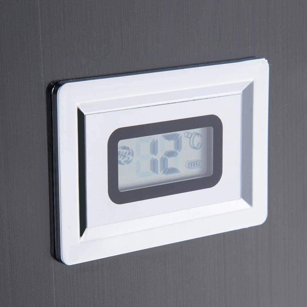 Panel prysznicowy ze stali nierdzewnej systemy prysznicowe z wyświetlaczem LCD, czarny panel prysznicowy z termostatem i 6 trybami wody