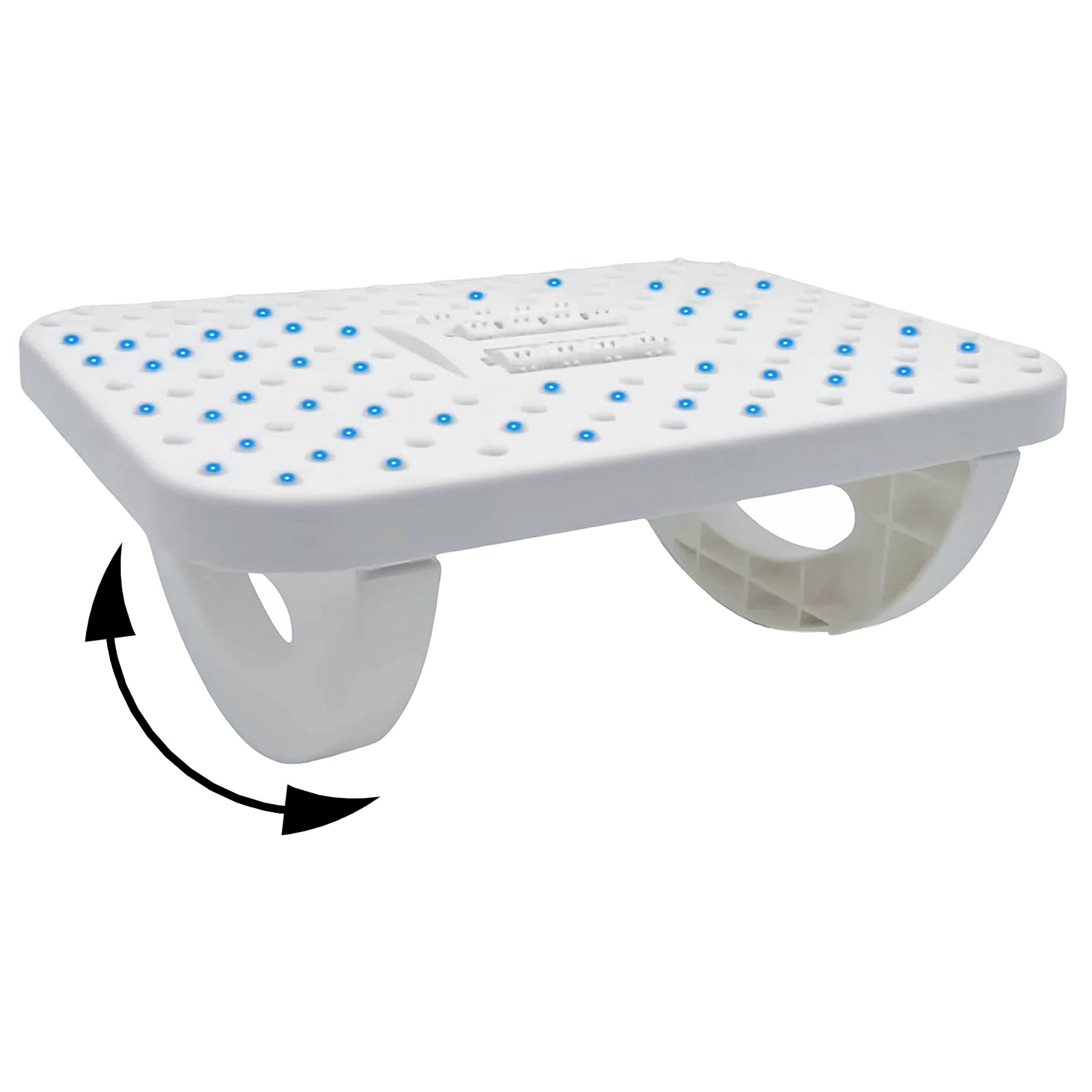 Adjustable Foot Rest Under Desk - Ergonomic Height-Adjustable Foot Support for Office Chairs, Sciatica Relief & Home Use (Non-Slip Base, Portable Design)