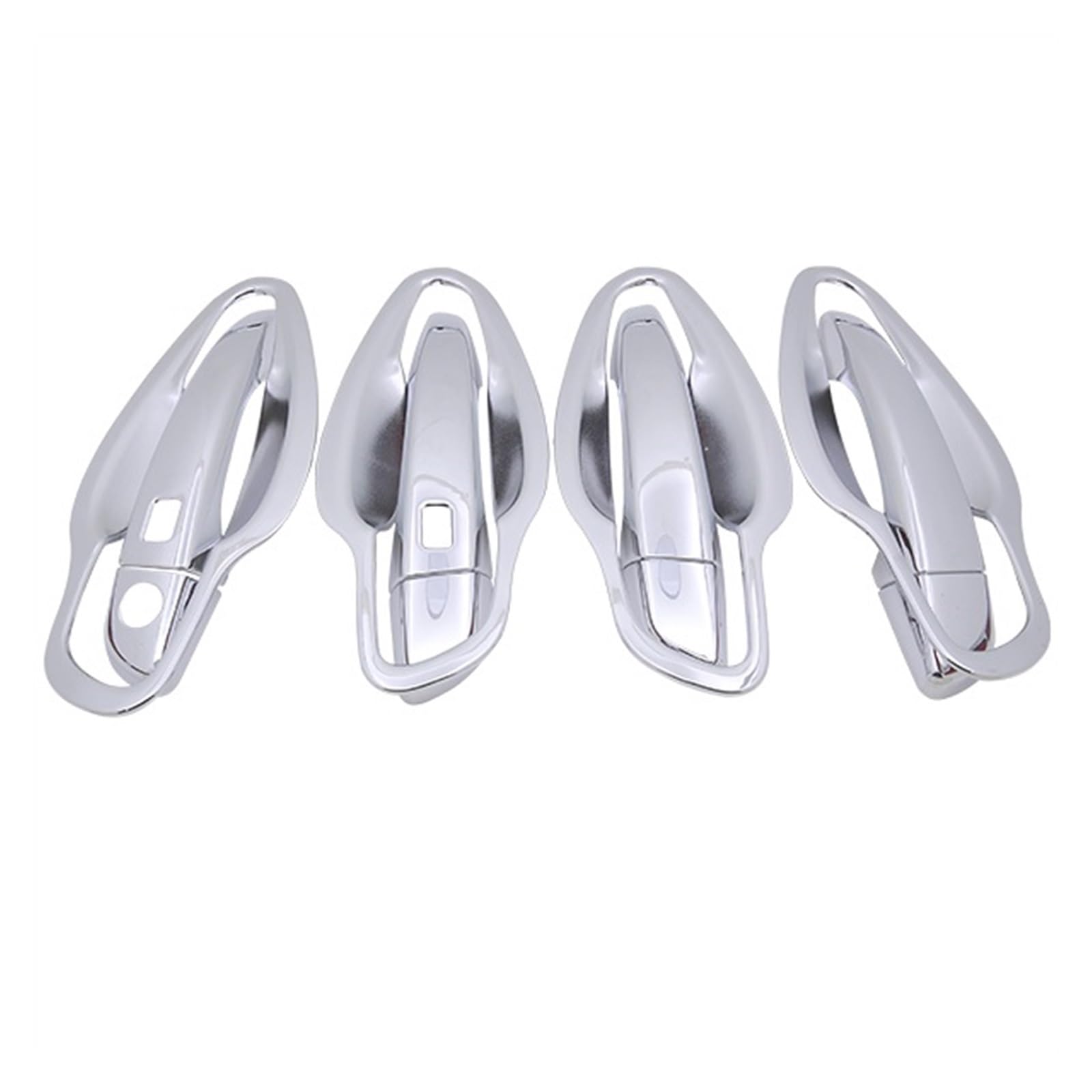 Drezzo Car Exterior Door Handle Chrome Car Handel Bowl Cover Trim for Peugeot 5008 SUV MK2 2017-2019(Handel 2 Keyless)