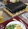 LITTLE BALANCE 8501 Premium 8 Meuuuh...!, Raclette Grill 8 personnes, Sans PFAS, Antiadhésif, 1200 W, Bambou véritable