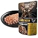 LEONARDO Frischebeutel [16x70g Chicken mit Fleischstreifen] Pulled Beef | Getreidefreies Nassfutter für Katzen | Alleinfuttermittel Katzenfutter