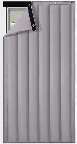 Cortina de puerta con aislamiento térmico, pantalla de cubierta de puerta de invierno, manta insonorizada, cortinas de privacidad, tapiz resistente
