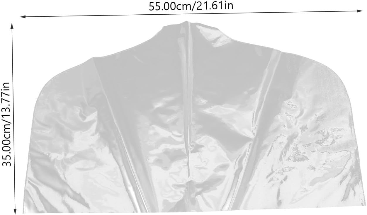 10pcs Clothes Dust Cover Plastic Shoulder Covers for Hanging Wardrobe Protective Garment Bag