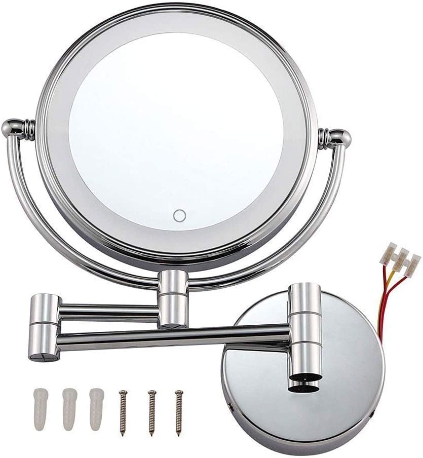 Écran tactile mural de maquillage double face grossissant 5X orientable - 6