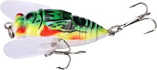 Cicada Fishing Catcher - Strong Hook Attractant Tackle, Realistic Sound Bait Lure | Freshwater Fishing Lure, Saltwater Cicada Bait, Real Fish Attractor Gear, Lifelike Hook Trap, Multiwater Game