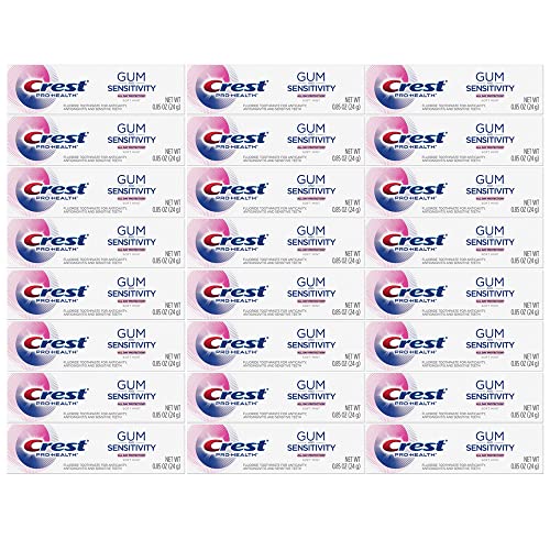 Crest Pro Health Gum and Sensitivity Toothpaste for Sensitive Teeth, Soft Mint, Travel Size 0.85 oz (24g) - Pack of 24