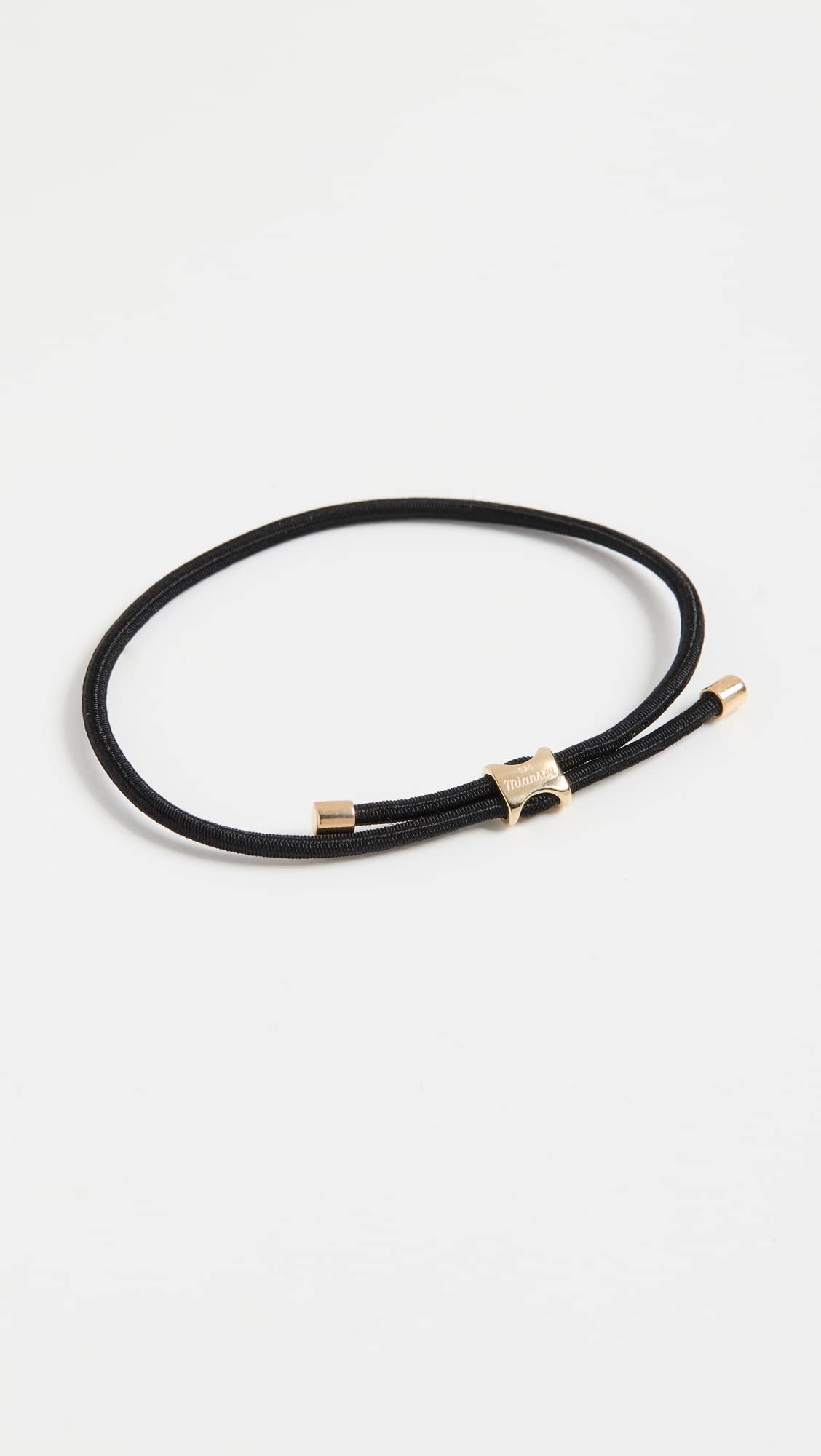 Miansai Men's Orson Pull Bungee Rope Bracelet, Black, One Size