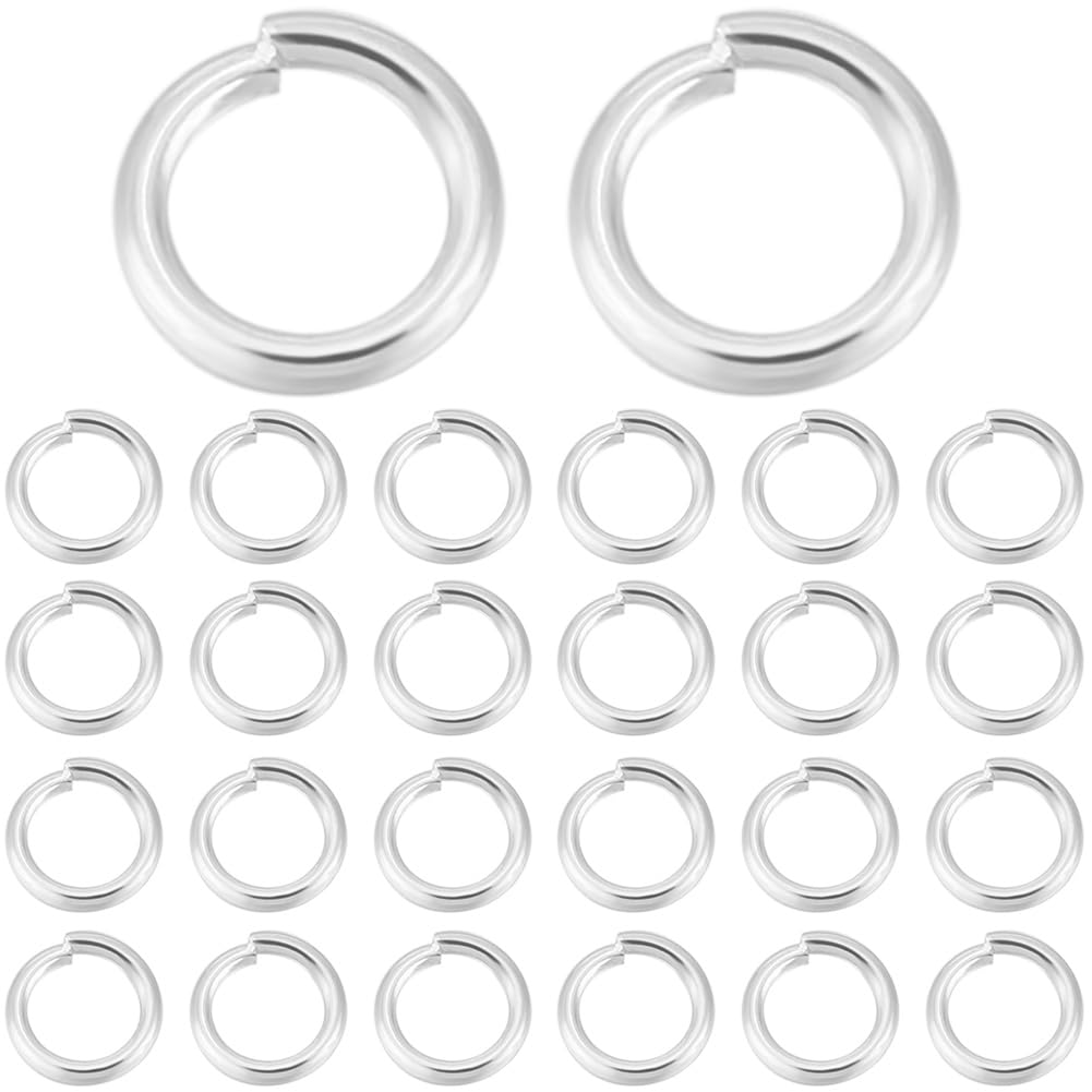 Anneaux ouverts 6mm en acier inoxydable 304 Beebeecraft calibre 20 pour bijoux x600