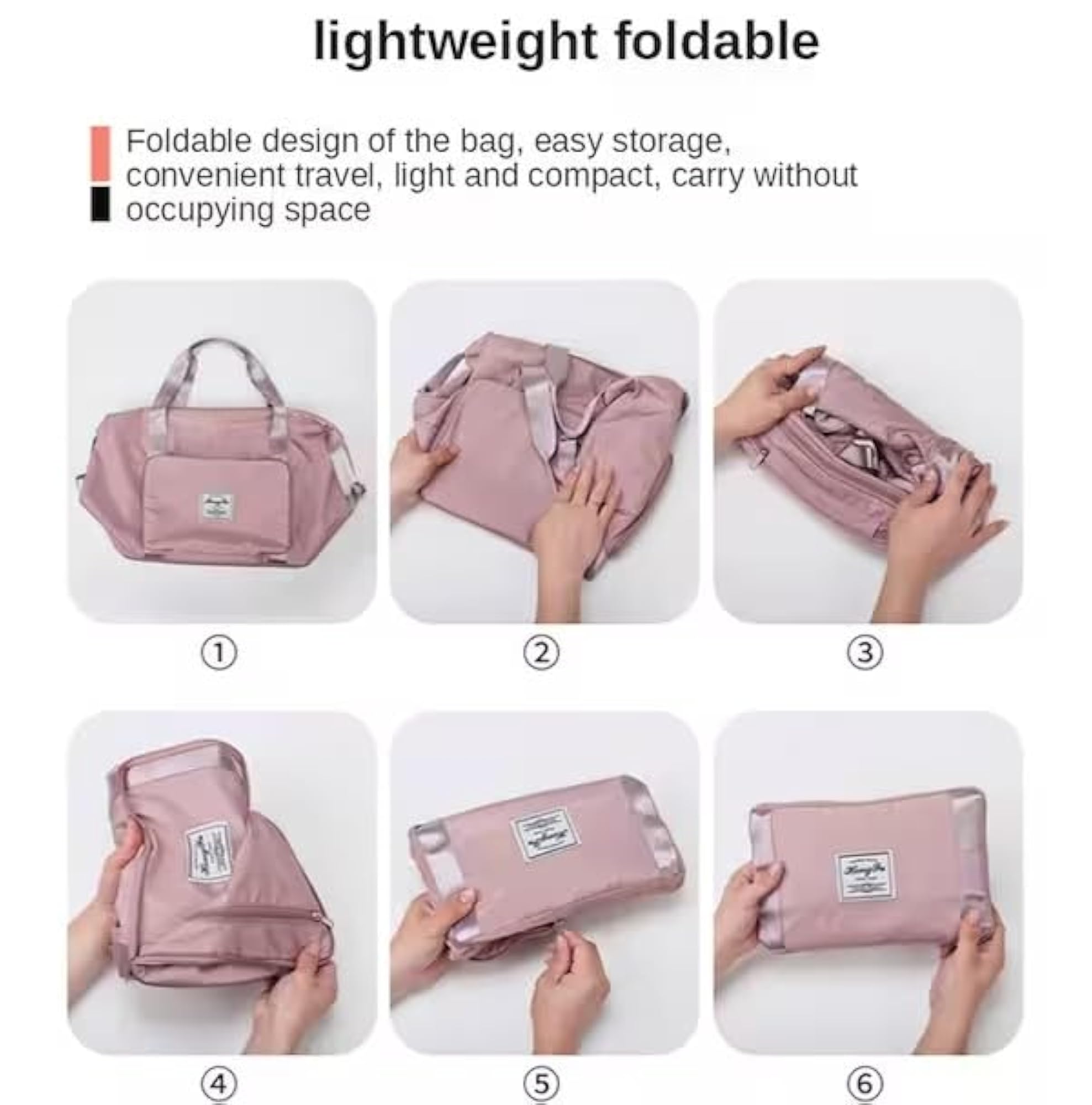 Large Capacity Lightweight Waterproof Duffle Bag for Women