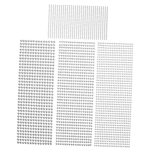 ULTECHNOVO 4シーツ枚自己接着式パールステッカー メイク用 アイメイク ネイルデコレーション クラフト 携帯電話飾り 仮面舞踏会 パーティー用