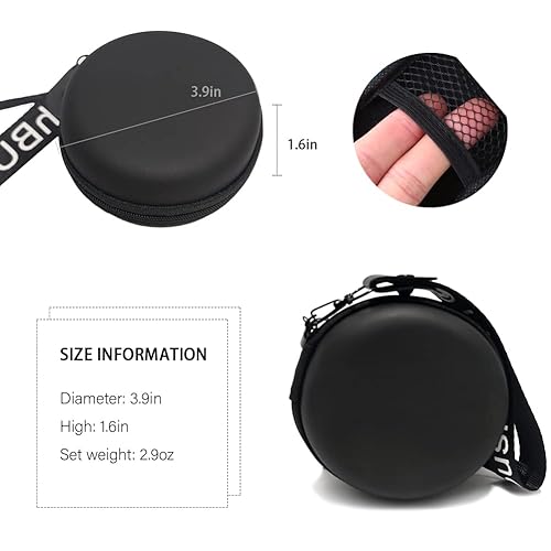 Miniatura 7 de Estuche de retención de ortodoncia con bolsa organizadora, funda de alineador, bolsa de retención, estuche de viaje, caja protectora bucal (negro