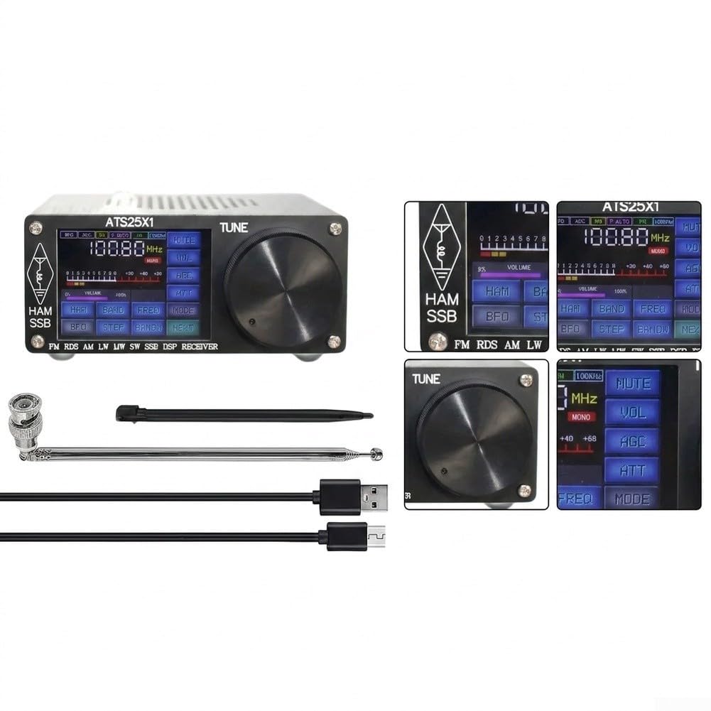 Digitalradio mit 2,4 Zoll Touchscreen Full-Band Empfänger