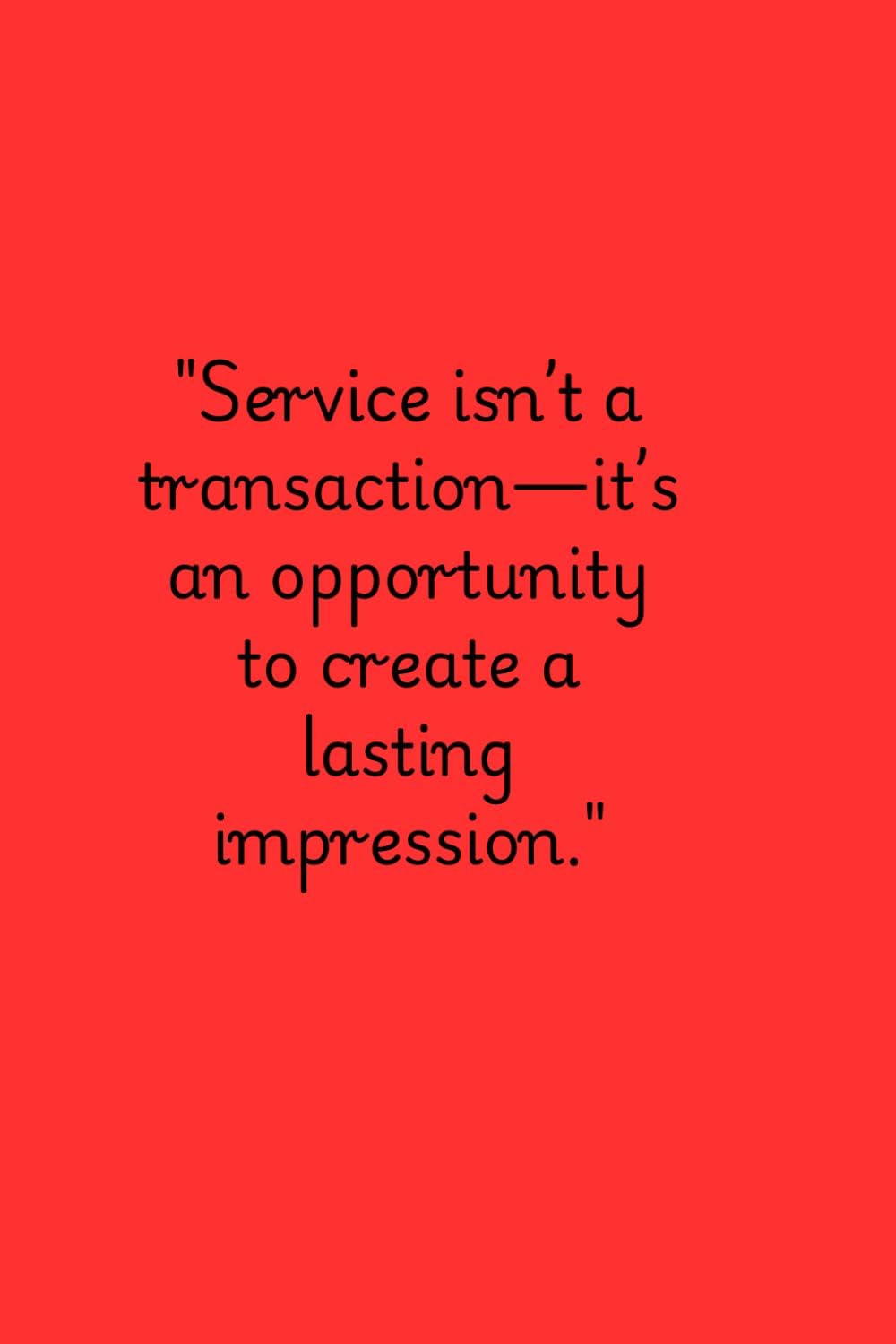 Customer service quote note book