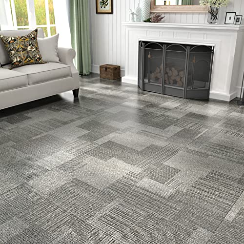 Westick Grey Peel And Stick Floor Tile 20 Pcs Self Stick Tiles For Floors Removable Vinyl Flooring Bathroom Floor Tiles Peel And Stick Waterproof Floor Tile Stickers For Renters 12 X 12 In #TOP1