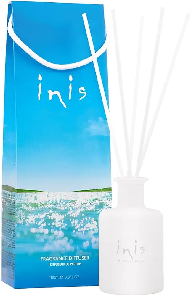 Inis The Energy of The Sea Fragrance Diffuser Set - Diffuser for Home - Reed Diffuser - Reed Diffuser for Home - Scent Diffuser for Home - Oil Diffuser - Essential Oil Diffuser - 3.3 Fluid Ounce