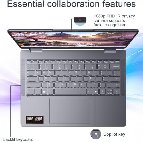 Image of Lenovo IdeaPad Flex 5 14 inch 2-in-1 Laptop, Ryzen AI 7 350, 16GB RAM 512GB SSD