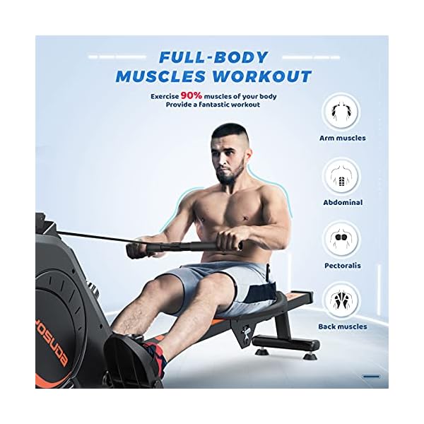 YOSUDA-Magnetic-Rowing-Machine-350-LB-Weight-Capacity-Foldable-Rower-for-Home-Use-with-LCD-Monitor-Tablet-Holder-and-Comfortable-Seat-Cushion YOSUDA Magnetic Rowing Machine 350 LB Weight Capacity - Foldable Rower for Home Use with LCD Monitor, Tablet Holder and Comfortable Seat Cushion