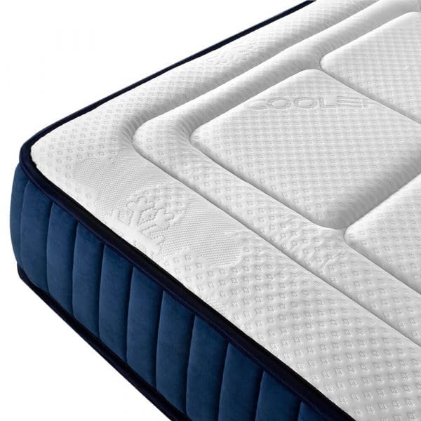 Colchón Vital Cool 150x180 cm - Viscoelástico Termoregulador con Tejido Cool - Núcleo HI-Pur 32 kg/m³ - Memory Foam y Viscogel - Altura 26 cm - Topper Desenfundable
