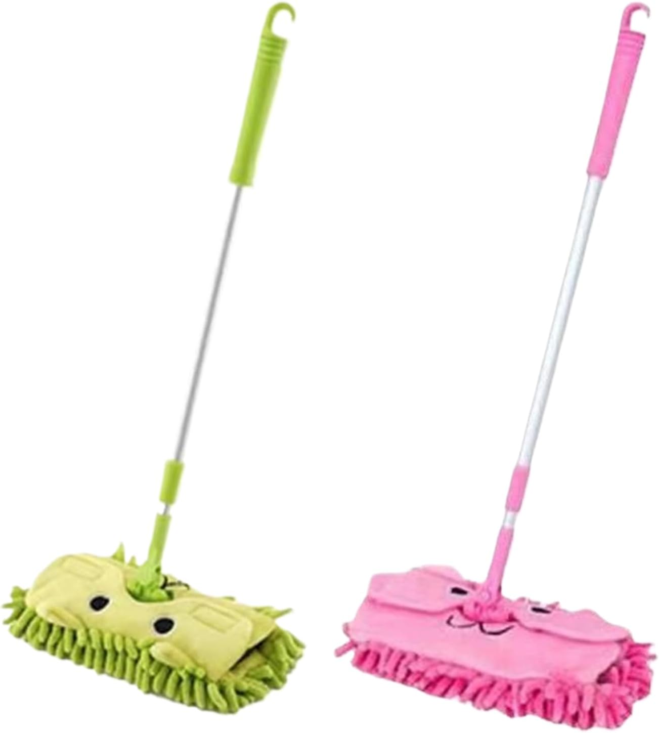 Kids Mop - Detachable Telescopic Rotatable, Funny Kids Play Dust Mop Cleaning Toys with Design, Role Play for Boys Girls Early Childhood, Housekeeping Education Household