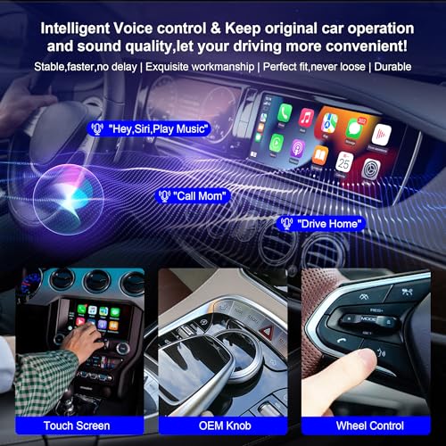 Vesperhaze 2025 Upgraded Wireless Carplay Adapter for iPhone, Plug&Play Auto-Connected Carplay Wireless Adapter Stable Fit for Cars-No Latency, BT5.3 CarPlay Dongle for Apple iPhone iOS 10+,Bronze by Vesperhaze - Image 4