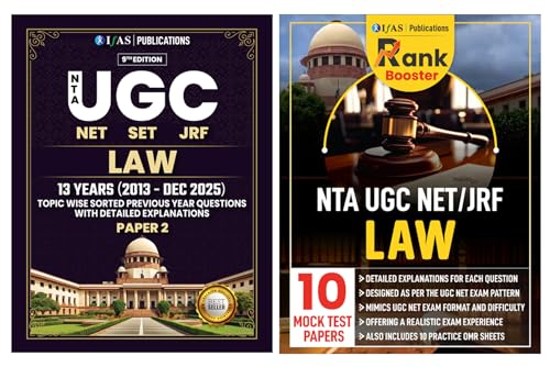 UGC NET Law Paper 2 and Mock Test Papers Books 2026 [2 Books Set]...