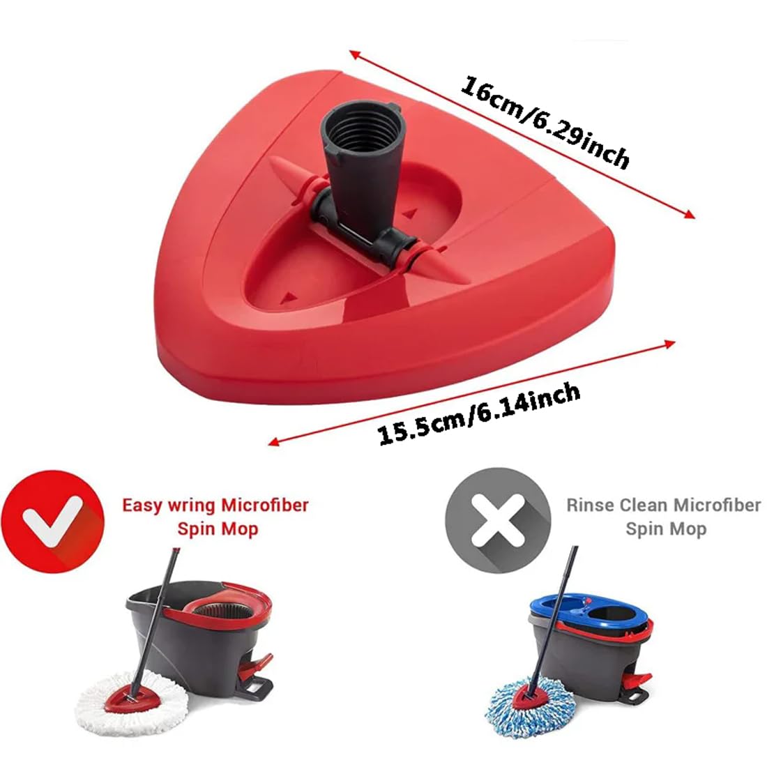 Ricambio per testa del mocio per vileda/per O-Cedar EasyWring RinseClean Ricarica per mocio