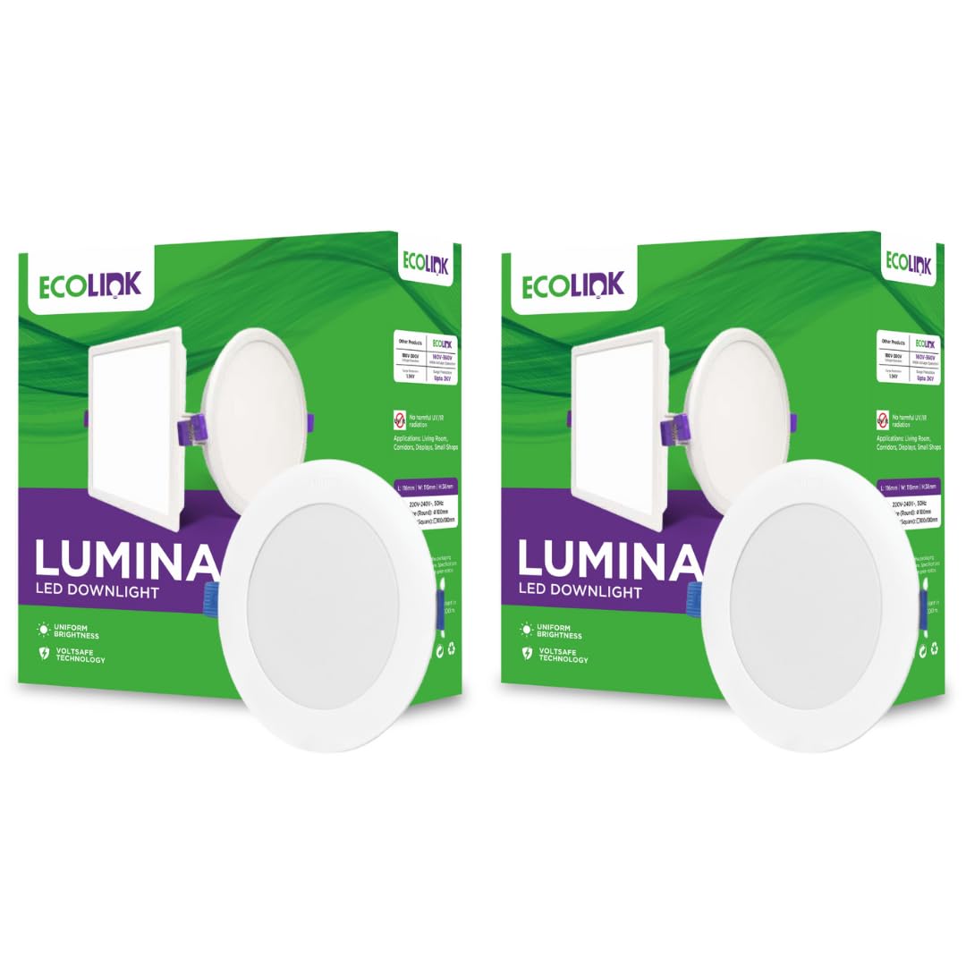 See full amazon price history chart for EcoLink Lumina 10-watt Round LED Downlighter | LED Ceiling Light for Home and Hall | Cut Out: 4 inch,Color: Warm White, Pack of 2 EcoLink Lumina 10-watt Round LED Downlighter | LED Ceiling Light for Home and Hall | Cut Out: 4 inch,Color: Warm White, Pack of 2 (B0D2LCBY7Q) Amazon Price History, Amazon Price Tracker