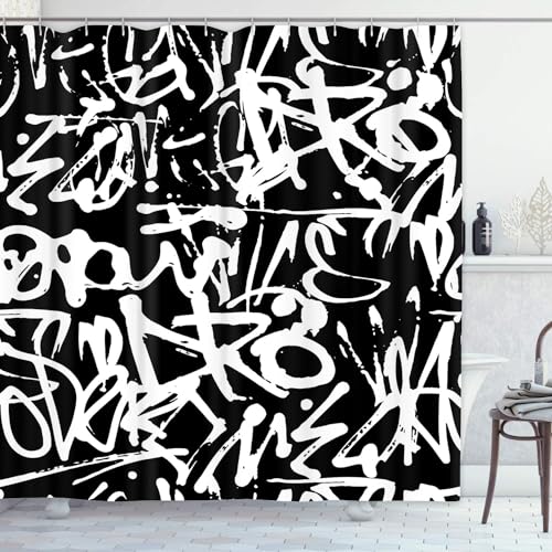 Emvency Shower Curtain, for Bathroom Decor 72" x 72", Abstract Retro by Emvency - Used condition - US$14.03