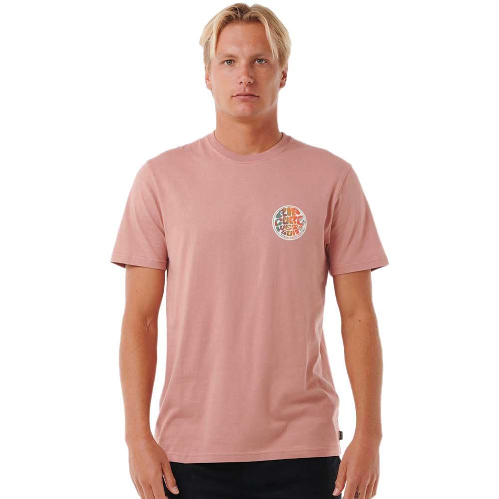 RIP CURL Men's Wettie Passage Icon Tee T Shirt Top Mushroom