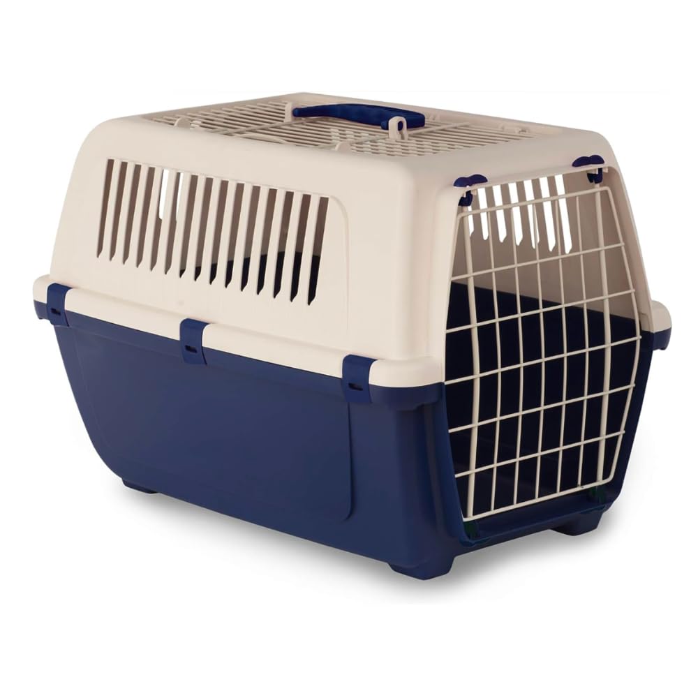 MP BERGAMO Vision Free 2-türige Katzen- und Haustier-Transportbox 55 cm Blau