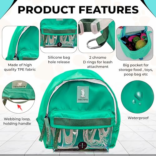 image for Tailtote Dog Hiking Backpack Lightweight, Adjustable, and Waterproof P