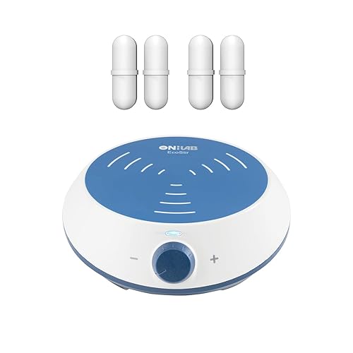 Miniatura 7 de ONiLAB Agitador magnético de 7 pulgadas con 8 piezas de barra de agitación y recuperador de barra de agitación, mezclador magnético, capacidad